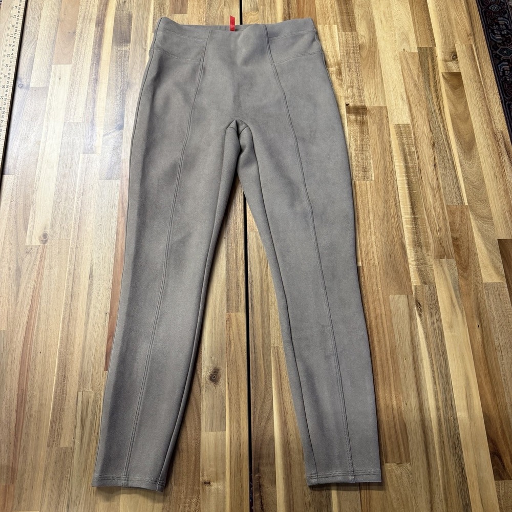 Spanx Faux Suede Leggings Womens Size Small  Brown